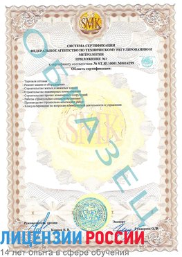 Образец сертификата соответствия (приложение) Иланский Сертификат ISO 14001
