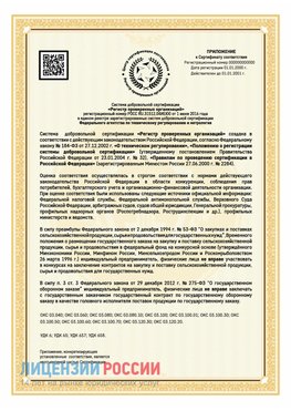 Приложение к сертификату для ИП Иланский Сертификат СТО 03.080.02033720.1-2020